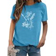 thumbnail image 2 of Pompotops T-shirt à Manches Courtes Imprimé Mode pour Femmes Blouse Décontractée Ample en Solde, 2 of 7