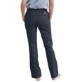 thumbnail image 2 of Dickies Pantalon en Sergé Extensible Coupe Ajustée Bootcut pour Femmes, 4 Régulier, Bleu Marine Foncé, 2 of 2