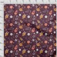 thumbnail image 4 of oneOone Velvet Wine Purple Fabric Galaxy Craft Projects Decor Fabric Printed By The Yard 58 Inch Wide, 4 of 4