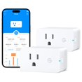 thumbnail image 1 of Govee Smart Plug with Energy Monitoring WiFi Bluetooth Plug Work with Alexa and Google Assistant 15A Smart Outlets with Timer & Group Controller No Hub Required ETL&FCC Certified for Home 2 Pack, 1 of 5