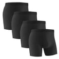 thumbnail image 1 of Plebaso Mens Cotton Underwear Long Leg Boxer Sports Briefs for Men Breathable Everyday Boxers Multipack, 1 of 5