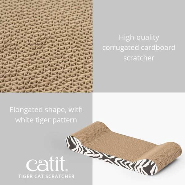 Catit Style Patterned Cat Scratching Pad with Catnip Tiger Print