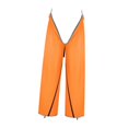 thumbnail image 1 of QualitChoice Pantalon de Pluie Imperméable pour Hommes Femmes Pantalon Randonnée par-Dessus Pantalon Léger Pluie Orange 101CM, 1 of 6
