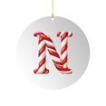 thumbnail image 1 of 26 Letter Ornament Cane Candy Letter Ornament, 1 of 5