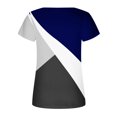thumbnail image 4 of SMihono Hauts pour Femmes Été Chic Décontracté Grande Taille Mode Confortable Décontracté Col Rond Manches Courtes Imprimé Haut Blouse T-shirt Oversize pour Femmes 2023, 4 of 4