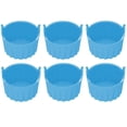 thumbnail image 1 of 6-Piece Silicone Baking Cups for Air Fryer,Versatile Ramekins for Eggs,Muffins,Cupcakes Heat Resistant,Non-Stick,Multi-Color Set, 1 of 7