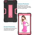 thumbnail image 3 of Mignova pour Lenovo Tab E8/TB8304F Étui pour Tablette 8,0 Pouces, Étui Hybride Robuste Antichoc avec Armure Rigide, Protection Intégrale avec Support Intégré pour Lenovo Tab E8/TB8304F 8,0 Pouces (Noir/rose), 3 of 6