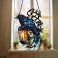 thumbnail image 5 of RKSTN Crow decorations Gothic Hanging Ornament Catch The Sun Gothic Crow On Lantern Decoration Lantern 2D, 5 of 5