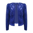 thumbnail image 1 of 2025 Femmes Décontracté Paillettes Sequins Décontracté Veste d'Extérieur Femmes Cardigan Scintillant Veste Décontractée Femmes Hiver Vestes Décontractées pour Femmes Vestes Décontractées Imprimées pour, 1 of 4