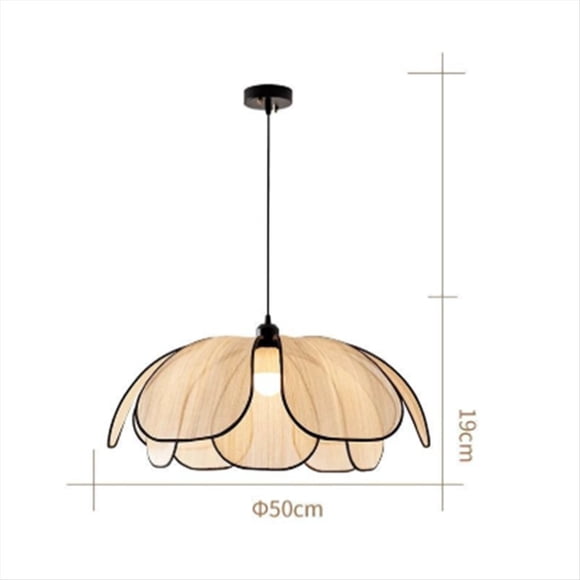 Vintage Hand-Woven Lotus Dining Room Chandelier Bedroom Living Room Lamp E27 Lamp Head 3 Color Light AC85-265v