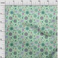 thumbnail image 3 of oneOone Velvet Light Mint Green Fabric Asian Suzani Craft Projects Decor Fabric Printed By The Yard 58 Inch Wide, 3 of 5