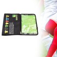 thumbnail image 1 of DYNWAVECA Soccer Referee Accessory Bag Portable Football Game Referee Tool Storage Bag for Hand Flag, Red Yellow Cards, Referee Whistle 11.9inchx8.3inch, 1 of 10
