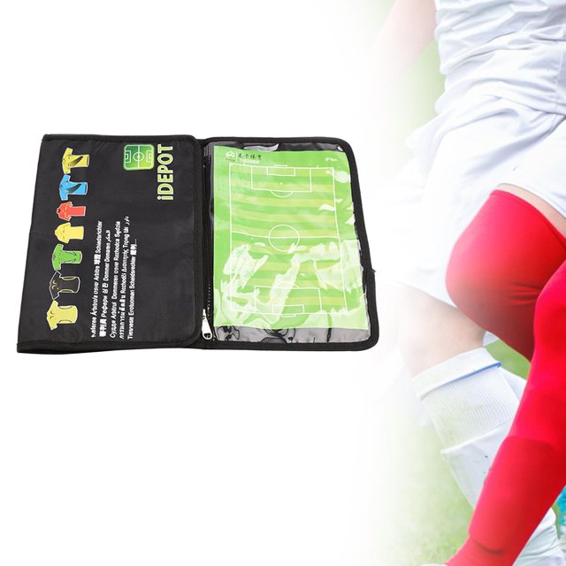 DYNWAVECA Soccer Referee Accessory Bag Portable Football Game Referee Tool Storage Bag for Hand Flag, Red Yellow Cards, Referee Whistle 11.9inchx8.3inch