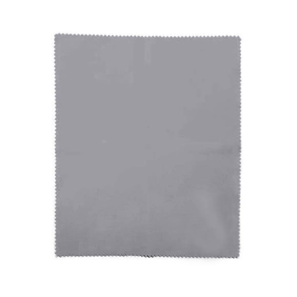 BINGLI Microfiber Cleaning Cloths (7" x 6") Grey Glasses Cleaning Cloth for Eyeglasses, Camera Lens, Cell Phones, Laptops, LCD TV Screens and More