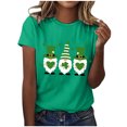 thumbnail image 1 of QIPOPIQ T-Shirts à Manches Courtes pour Femmes à Col Rond T-Shirts de la Saint-Patrick T-Shirt Shamrock T-Shirt Vert T-Shirt T-Shirts de la Saint-Patrick Tee Hauts Imprimés T-Shirts des Fêtes T-Shirts Graphiques Aubaines, 1 of 4