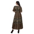 thumbnail image 3 of Moomaya Robes d'Été Imprimées à Manches Courtes pour Femmes, Tenue de Fête Décontractée, 3 of 4