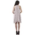 thumbnail image 4 of Moomaya Tunique Grande Taille à Col Licou en Rayonne Sans Manches Débardeur Mini Robe T-Shirt, 4 of 4