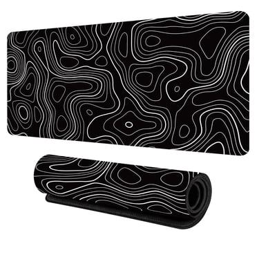 SDNall Large Gaming Mouse Pad and Desk Mat, 31.5-Inch Extra Wide Non-Slip Base with Heatmap Abstract Design for Precise Control in Gaming and Office Use