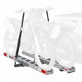 thumbnail image 1 of Black Widow 600 lb Dual Dirt Bike & eBike Hitch Carrier with Ramp, NonFolding for Trucks, 1 of 6