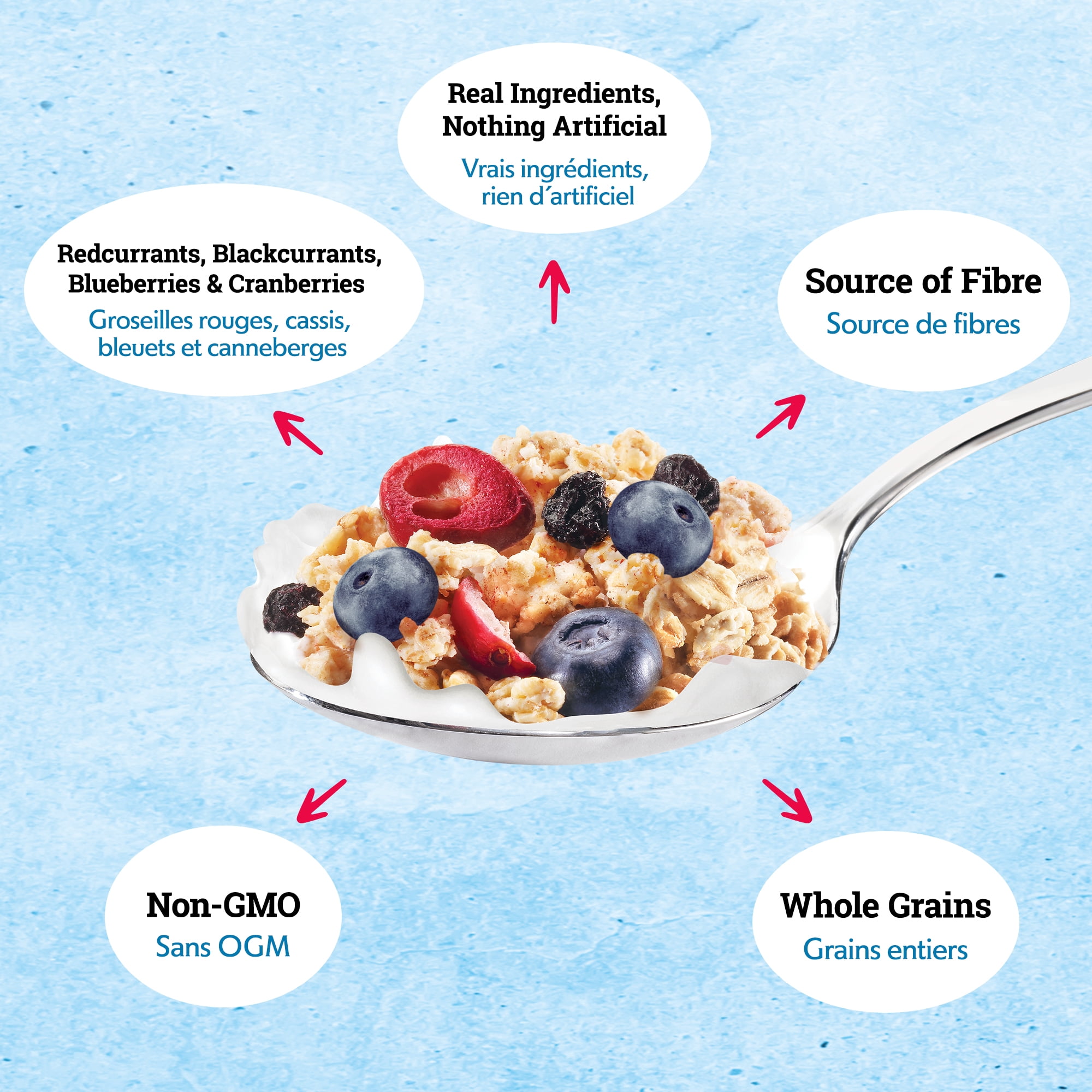 Céréales granola Croque-Matin Baies à la folie Jordans