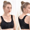 thumbnail image 4 of Timegard Bras for Women No Underwire Plus Size Front Closure X-Strap Back Support Shapewear Seniors Bra, 4 of 5