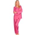 thumbnail image 3 of Velrose Lingerie Shadowline Long Sleeve Button Down Pajama Set 76283/76283X, 3 of 3