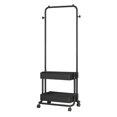 thumbnail image 1 of Multipurpose Clothes Rack with Wheels Clothes Drying Rack Clothes Organizer with Black, 1 of 8
