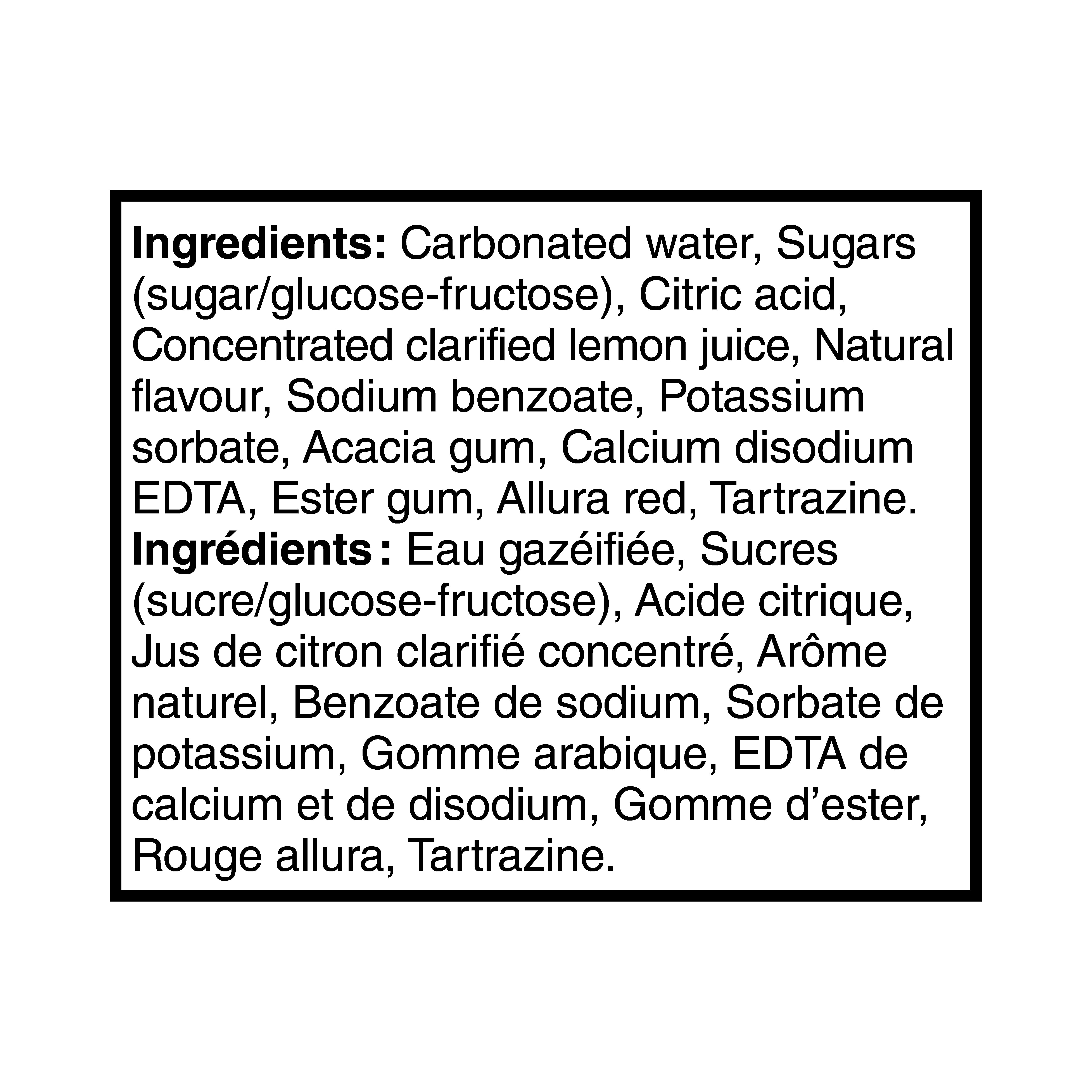 Soda gingembre à la limonade aux fraises Canada Dry 