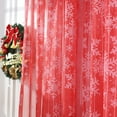 thumbnail image 3 of Dvkptbk 1PCS Rideau de Noël Flocon de Neige pour Fenêtre Voile Drapé Cantonnière, 3 of 9
