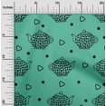 thumbnail image 2 of oneOone Polyester Lycra Sea Green Fabric Tea Kettle Sewing Material Print Fabric By The Yard 56 Inch Wide, 2 of 4