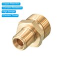 thumbnail image 4 of Unique Bargains Pipe Fitting, 2 Pack M22 to M14 Male Thread 1.22 Inch for Water Pipes, Gold, 4 of 5