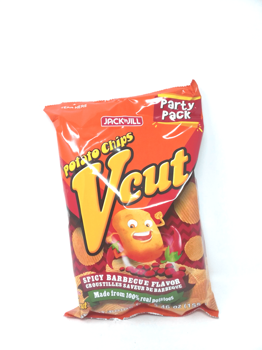 Jack&Jill Party Packs V Cut BBQ 155g per bag