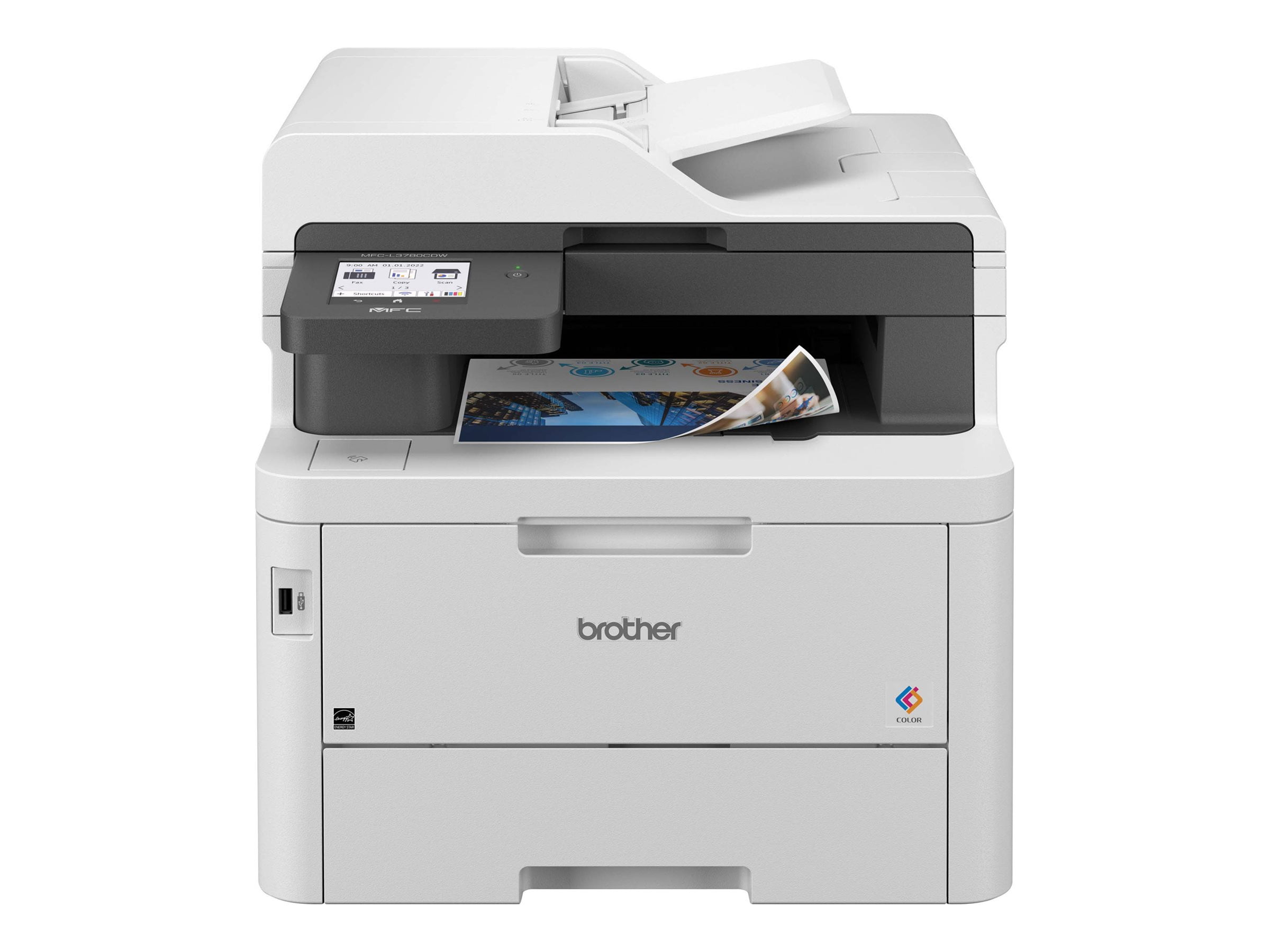 Brother MFC-L3780CDW - Imprimante multifonction - couleur - LED - Format Lettre A (8,5 po x 11 po) (original) - A4 / Légal (média) - jusqu'à 31 ppm (copie) - jusqu'à 31 ppm (impression) - 280 feuilles - 33,6 Kbps - USB 2.0, Gigabit LAN, Wi-Fi(n), hôte USB, NFC - wi