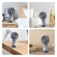 thumbnail image 4 of TopLLC Mini Handheld Fan, Matching Color Design Portable Personal Table Fan, USB Rechargeable Battery Operated Handheld/Desktop Electric Fan Low Noise Strong Airflow Cooling Fan for Office Travel, 4 of 9