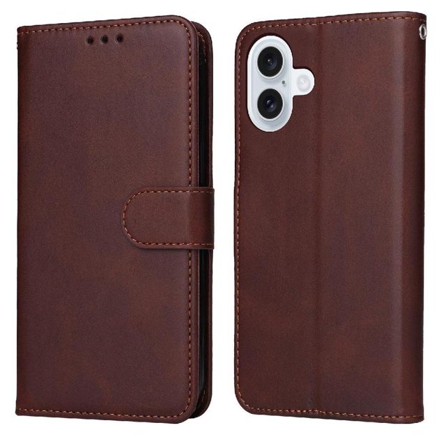 Compatible with iPhone 17 Case Card Slots Precise Cutouts Flip Cover Magnetic Closure
