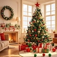 thumbnail image 1 of Meitianfacai 12pc Velvet Christmas Tree Bow Decoration Wreath Bow Decoration, Green, 1 of 5