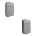 thumbnail image 2 of Youkk Stylish Protective Bags For Kindles Easy To Carry Well Protection Zip Closure E-Book Bag Exterior Pocket light gray 6inch 2Set, 2 of 6