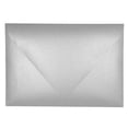 thumbnail image 1 of Darling Souvenir Euro V-Flap Invitation Envelopes, Self-Adhesive, 5.25 x 7.25 Inches, Metallic-Silver, 25 Count, 1 of 4