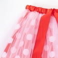 thumbnail image 5 of MIASHUI Tutus pour Tout-Petites et Petites Filles Robe de Danse Ballet à Pois Patchwork avec Épingles à Cheveux, Rouge, 2-4 Ans, 5 of 5