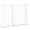 Blanc, variante sur PawHut Barrière pour Chien Extra Grand 30 Pouces - 45 Pouces avec Système à Double Verrouillage Blanc