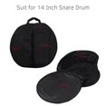 thumbnail image 3 of Yeacher Compact Snare Drum Bag Backpack Case with Shoulder Strap Outside Pockets Musical Instrument Accessory Black, 3 of 8