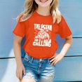 thumbnail image 1 of Hauts Filles Décontractés Enfants Motif Lettres Multicolores Manches Courtes Col Rond T-Shirts et Chemises, 1 of 3