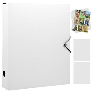 Photocard Binder Set Portable Photocard Holder with 50 Pages 9 Pocket Large Capacity Binder Photocard Album Holds 450 Cards D-Ring Photocard Binder Photocard Holder Binder Book for Photo