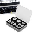 thumbnail image 4 of Autocollant de Bouton de Dash, Autocollant de Bouton de Contrôle Audio de Résistance aux Rayures pour les Adaptations de Voiture de Remplacement pour C-Class 2007-2010, 4 of 8