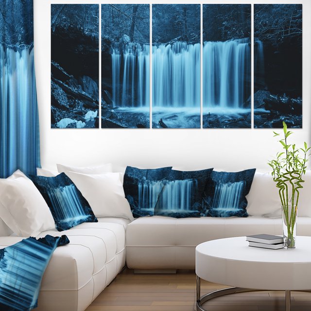 Design Art - Cascades en Bois Noir et Blanc
