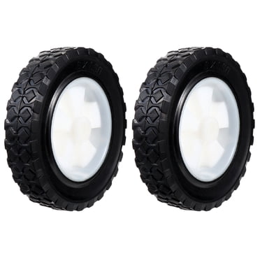 SHISUYAN Lawn Mower Replacement Wheel Made from Durable Rubber and ABS for Long Lasting Use 2 Pieces