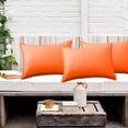 thumbnail image 3 of Waterproof Outdoor Pillow Cover 12x20 Inch Rectangle Watertight Patio Cushion Protector Modern Solid Color Furniture Decor Easy Clean, 3 of 7