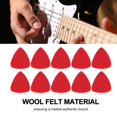 thumbnail image 3 of Choix de Guitare Acoustique, 10Pcs Feutre Pics Plectrums Guitare Pic, Laine Feutre Guitare Pics pour Ukulélé Instrument Accessoires Cordes Instruments, 3 of 8