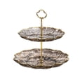thumbnail image 2 of Yhmxh Kitchen Storage Fruit Plates Living Room Coffee Table Household Transparent Candy Dessert Rack Party Wedding Front Desktop Placed Snack Dessert Tray Tiers Dessert Stand Fruit Platter, 2 of 6