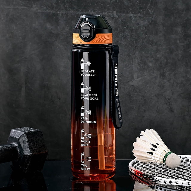 Glass&Bottle Extra Large Capacity Sports Water Bottle for Hydration On The Move Durable Leak-Proof Design for Gym Workout Travel & Daily Use